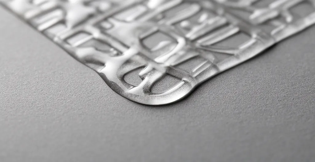 Carte de visite avec finition vernis sélectif 3D en relief sur pelliculage mat