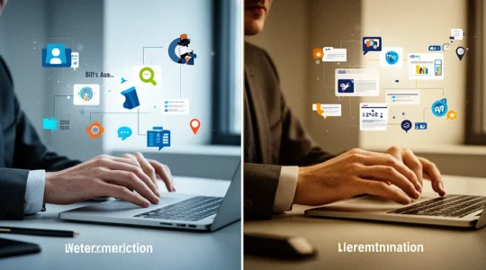 Comparaison entre courrier adressé et emailing dans un contexte B2B