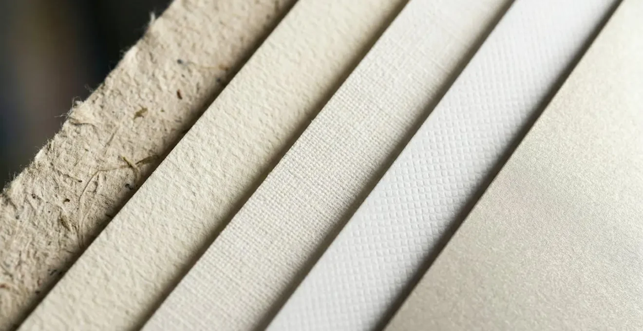 Vue macro d'un processus de création de brief graphique structuré en cinq étapes visuelles